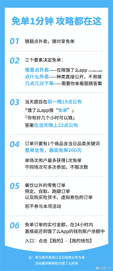 饿了么怎么参与免单一分钟活动