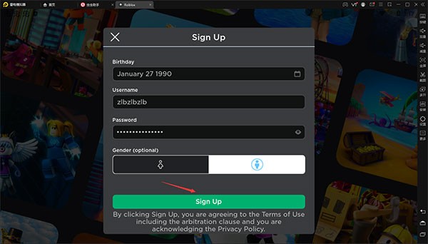Roblox怎么注册4