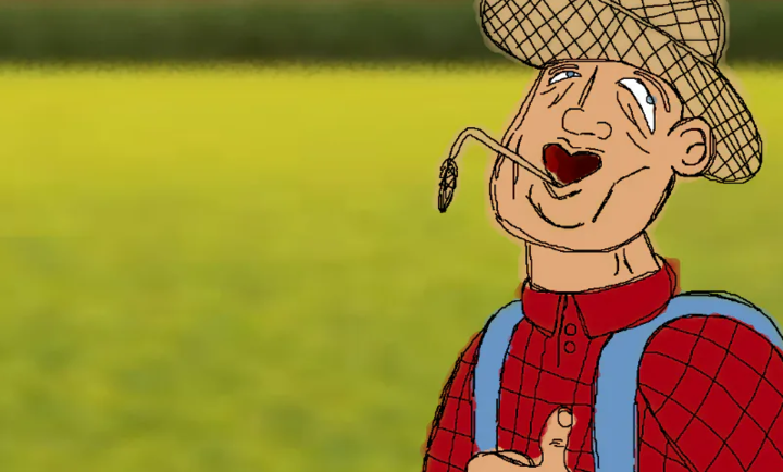 挖掘机里腌萝卜