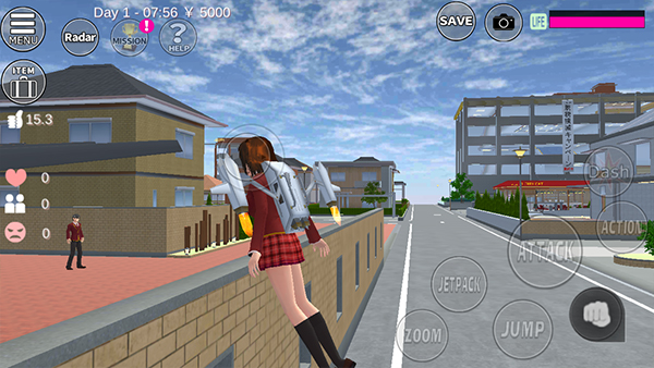 樱花校园模拟器英文版