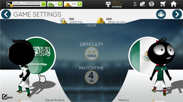 火柴人足球2018汉化版